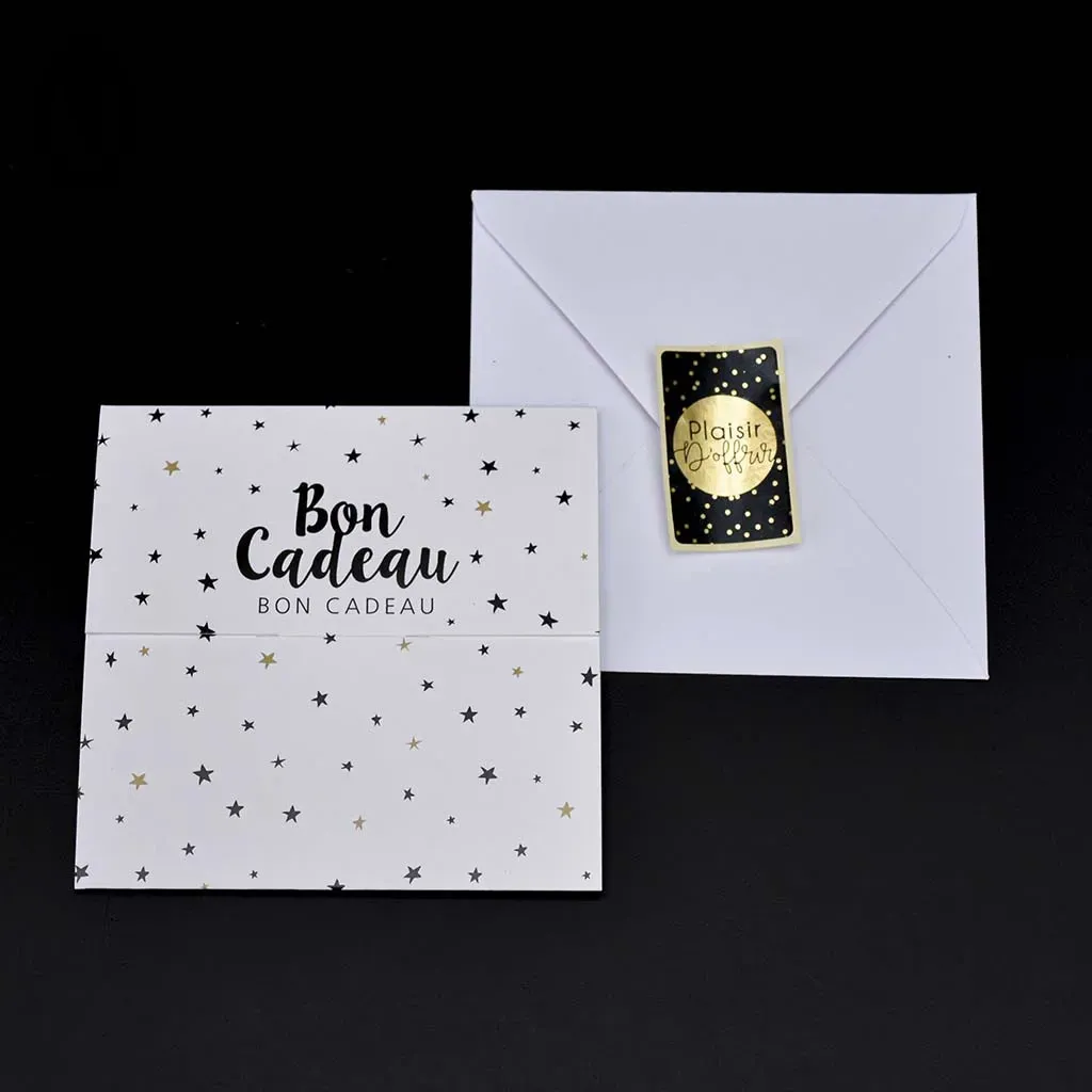 1 bon cadeau carte papier à offrir : bonne idée, pratique et valeur aux choix