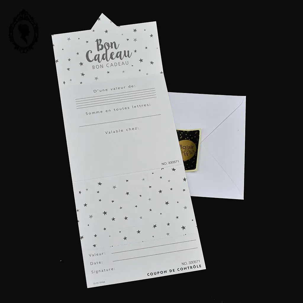 1 bon cadeau carte papier à offrir : bonne idée, pratique et valeur aux choix – Image 2
