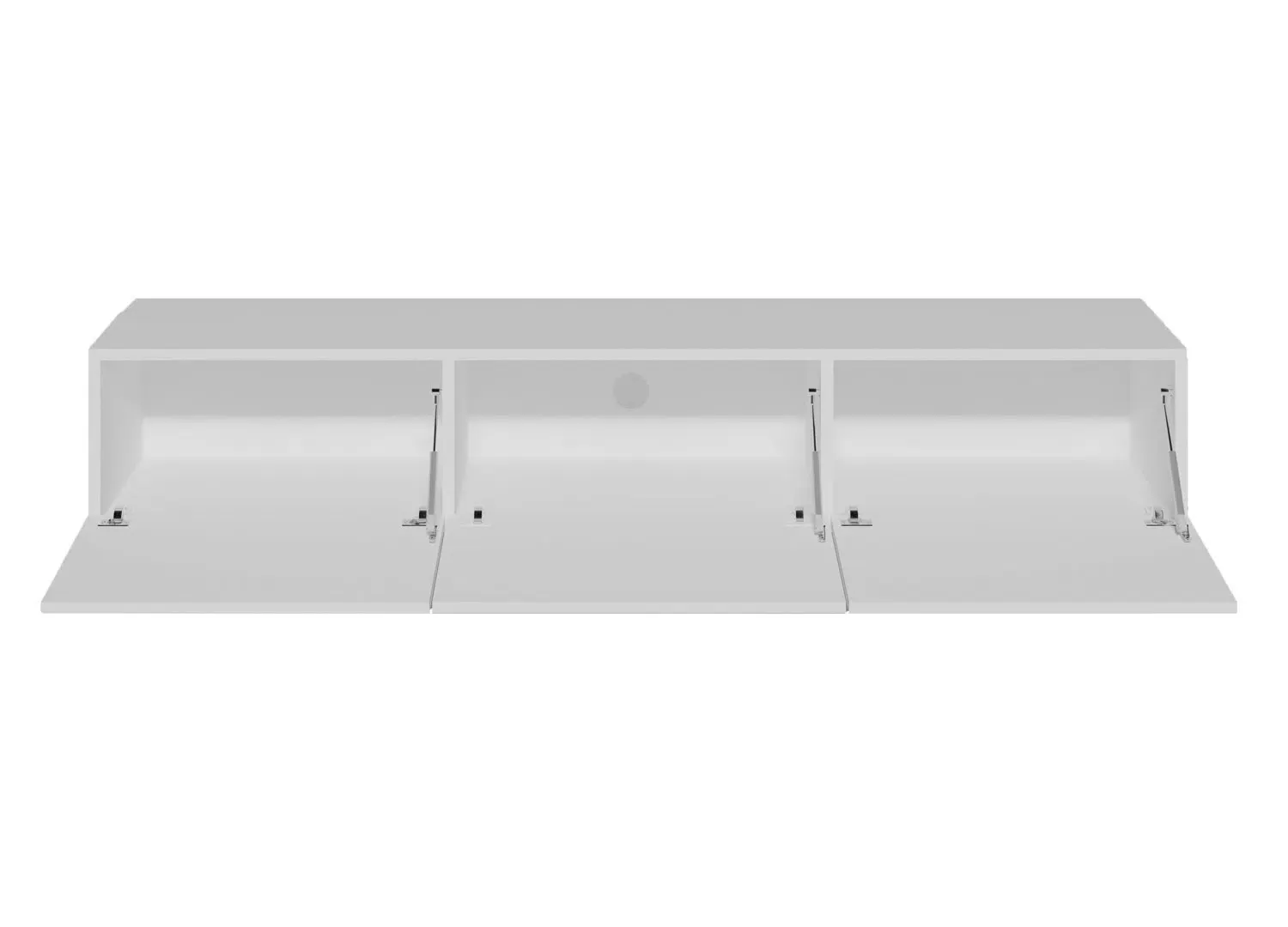 Meuble TV 180cm blanc mat mural style moderne – Image 4