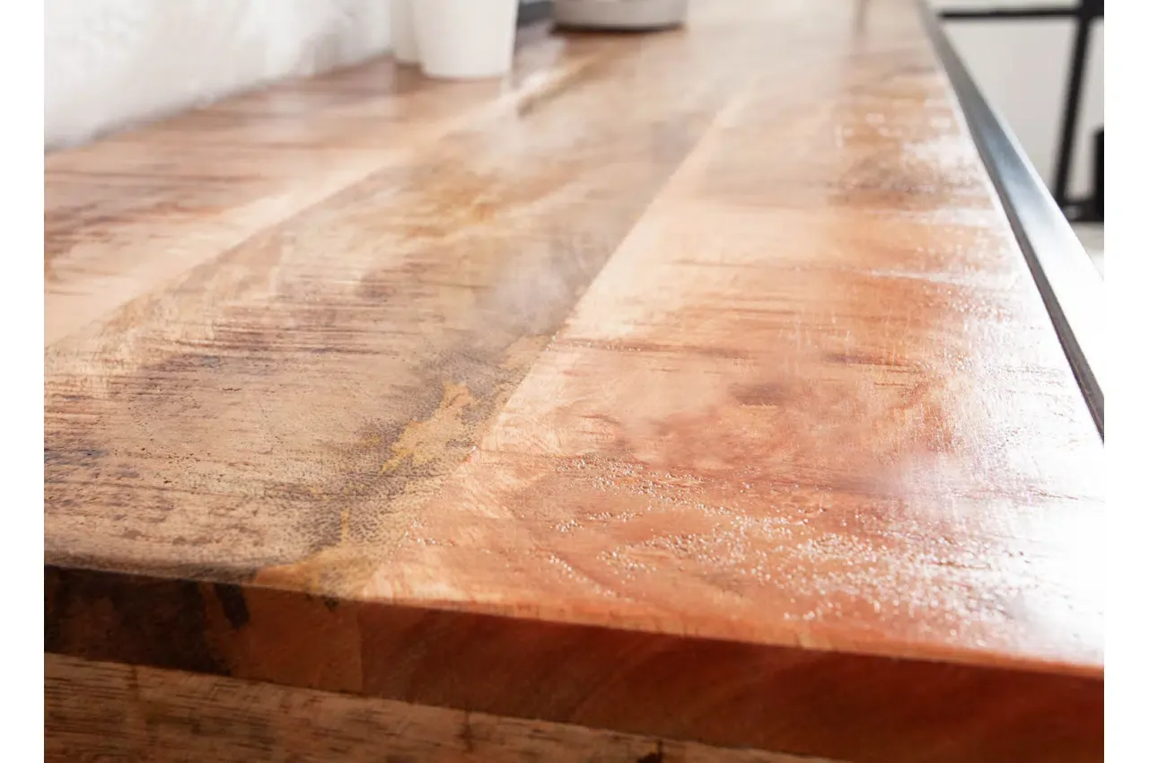 Console bois massif et métal noir – Image 3