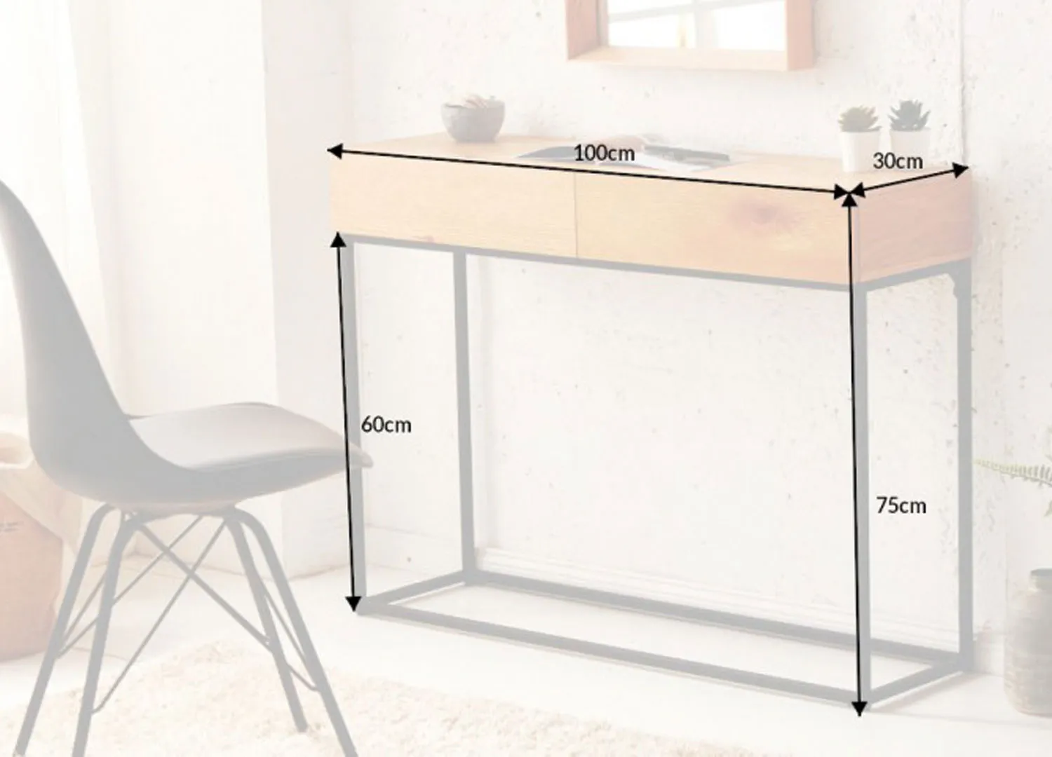 Console 2 tiroirs industriel – Image 7